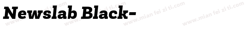 Newslab Black字体转换